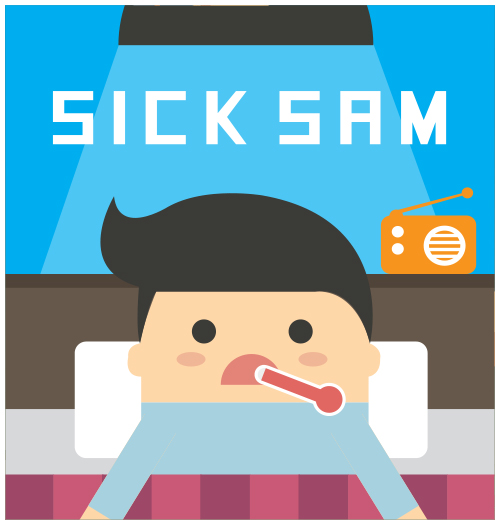 Sick Sam iOS and Android mobile game